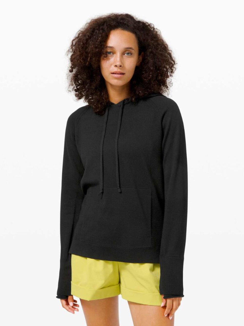 lululemon Black Sit In Lotus Hoodie Sweater size 4
